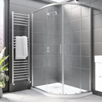 1200x800mm Right Hand Offset Quadrant Shower Enclosure With Shower Tray - Pavo