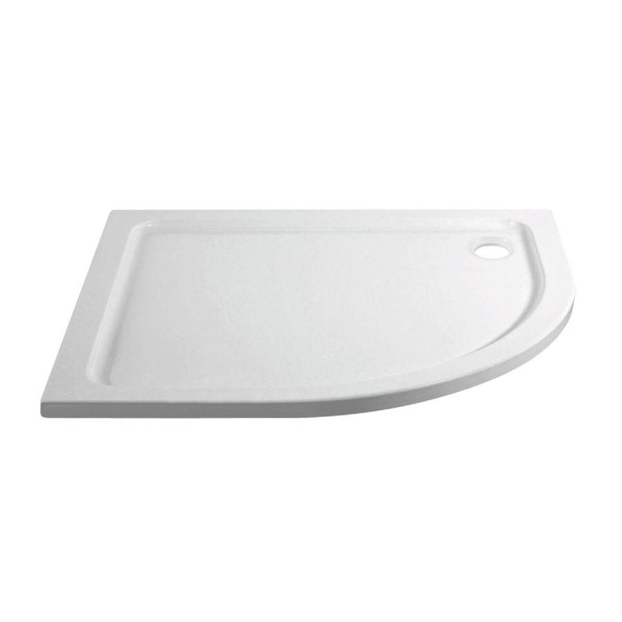 1200x800mm Right Hand Offset Quadrant Shower Enclosure With Shower Tray - Pavo