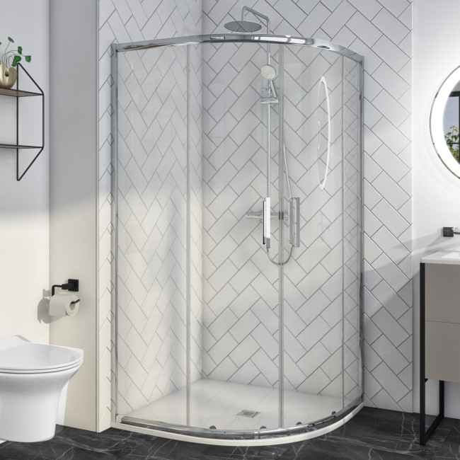 1200x900mm Offset Quadrant Shower Enclosure - Pavo