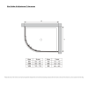 1000x800mm Black Left Hand Offset Quadrant Shower Enclosure With Shower Tray - Pavo