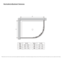 1000x900mm Black Offset Quadrant Shower Enclosure - Pavo