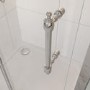 1000mm Chrome Sliding Shower Door 8mm Glass with Traditional Handle - Pavo