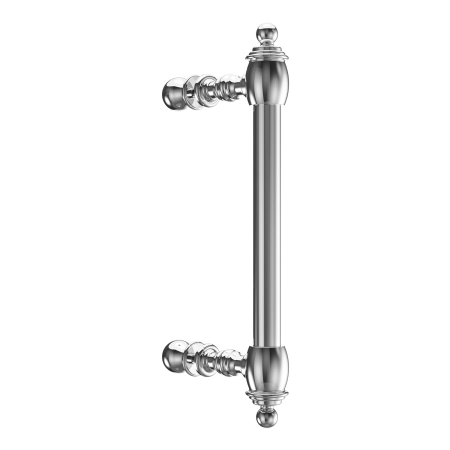 1000mm Chrome Sliding Shower Door 8mm Glass with Traditional Handle - Pavo