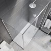 Grade A1 - 1400x800mm Rectangular Sliding Shower Enclosure - Pavo