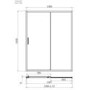 1500mm Sliding Shower Door - Pavo