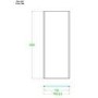1700x760mm Rectangular Sliding Shower Enclosure - Pavo