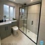 1400mm Black Sliding Door Shower Enclosure 8mm Glass - Pavo