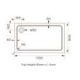 Black 8mm Glass Rectangular Sliding Shower Enclosure with Shower Tray 1700x800mm - Pavo