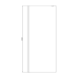1400x800mm Chrome Walk In Shower Screen with Shower Tray - Corvus