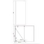 GRADE A1 - Matt Black Wetroom Panel 800 8mm Glass - Corvus Range