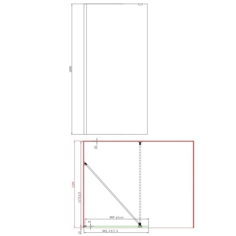 1600 x 800mm Chrome Walk in Shower Enclosure Suite with Toilet and Basin - Corvus