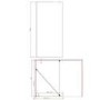 1700 x 800mm Chrome Walk in Shower Enclosure Suite with Toilet and Basin - Corvus