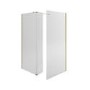 Chrome Double Shower Screen for Wet Room & Walk In Shower 2300mm
