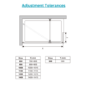 Walk In Shower 1000mm Frameless with 300mm Fixed Panel and Wall Support Bar - Corvus