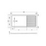 1600x800mm Frameless Walk In Shower Enclosure with 300mm Fixed Panel and Shower Tray - Corvus