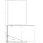 1200mm Chrome Shower Screen for Wet Room & Walk In Shower with 300mm Hinged Flipper Return Panel – Corvus