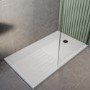 1600 x 800mm Black Walk in Shower Enclosure Suite with Toilet and Basin - Corvus