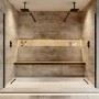 Black Double Shower Screen for Wet Room & Walk In Shower 2300mm - Corvus