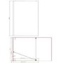 1100mm Black Shower Screen for Wet Room & Walk In Shower with 300mm Hinged Flipper Return Panel – Corvus