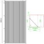 1100mm Black Fluted Glass Wet Room Shower Screen with Return Panel - Volan