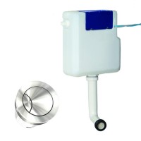 Arissa Chrome Pneumatic Push Button and Cistern