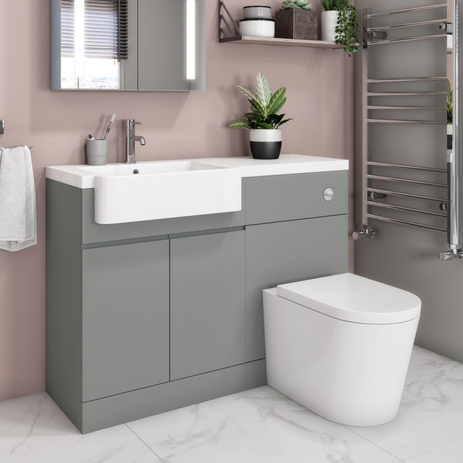 Arissa Chrome Pneumatic Push Button and Cistern