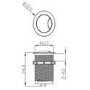 Arissa Chrome Pneumatic Push Button and Cistern