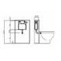 Arissa Chrome Pneumatic Push Button and Cistern