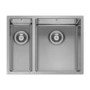 1.5 Bowl Undermount and Inset Chrome Stainless Steel Right Hand Kitchen Sink - Enza Yara