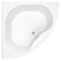 Grade A1 - Aubin Corner Bath with Bath Panel - 1350mm x 1350mm