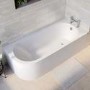 Jersey J Shaped Right Hand Bath with Bath Panel - 1700mm x 750mm