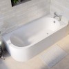 Jersey J Shaped Right Hand Bath with Bath Panel - 1700mm x 750mm 
