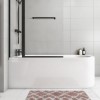 Grade A1 - Jersey J Shaped Left Hand Bath with Bath Panel - 1700mm x 750mm 
