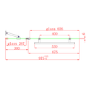 GRADE A2 - Chrome 1450mm x 975mm Hinged Shower Bath Screen with Fixed Panel and Towel Rail - Libra