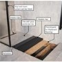 1400x900mm Wet Room Tileable Shower Tray with Wet Room Install &  Linear Waste Drainage Kit