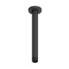 250mm Black Round Rainfall Shower Head with Ceiling Arm