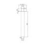 250mm Black Square Ceiling Rain Shower Head