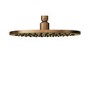 250mm Brushed Bronze Round Rainfall Shower Head with Wall Arm