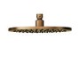 250mm Brushed Bronze Round Rainfall Shower Head with Ceiling Arm