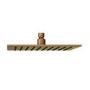 250mm Brushed Bronze Square Rain Fall Shower Head with Wall Arm