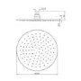 Grade A1 - 250mm Nickel Round Wall Mounted Shower Head