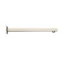 Brushed Nickel Square 250mm Shower Head With Wall Arm