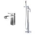 Como Freestanding Bath Shower and Basin Tap Pack