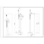 Chrome Freestanding Bath Shower Mixer Tap - Como