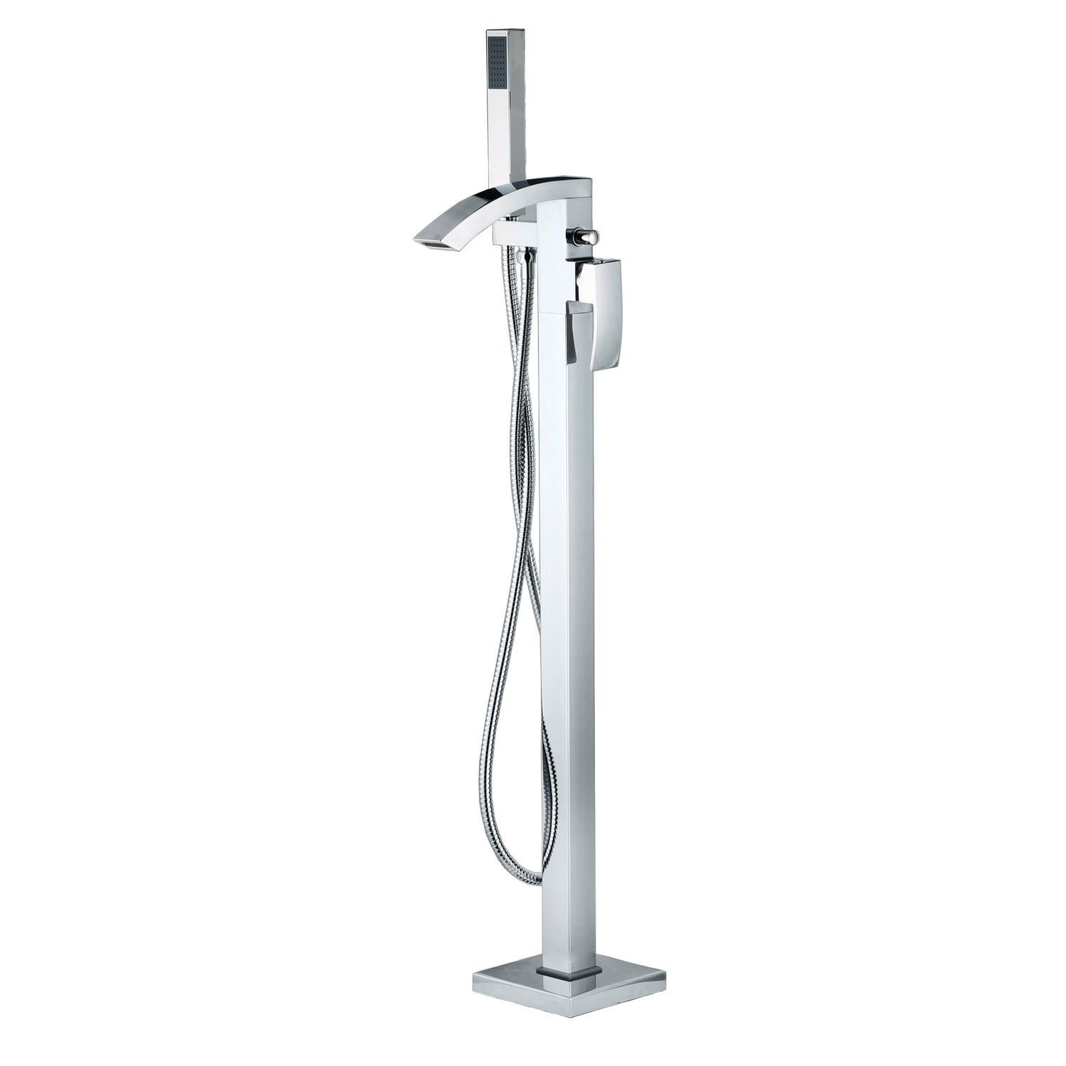 Chrome Freestanding Bath Shower Mixer Tap Wave Better Bathrooms chrome-freestanding-bath-shower-mixer-tap-wave-better-bathrooms