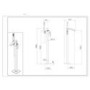 Chrome Freestanding Bath Shower Mixer and Basin Tap Set - Wave