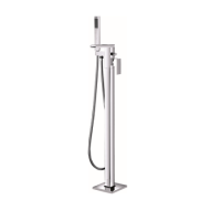 ONLY OPENED - Quadra Freestanding Waterfall Bath Filler Tap ONLY OPENED - Quadra Freestanding Waterfall Bath Filler Tap