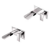 Quadra Wall Mounted Bath and Basin Tap Pack Quadra Wall Mounted Bath and Basin Tap Pack