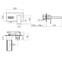 Quadra Wall Mounted Bath and Basin Tap Pack