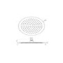 300mm Ultra Slim Round Shower Head with Ceiling Arm